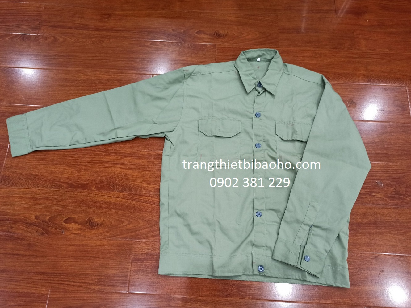 [HÀNG NEW] Áo bảo hộ, áo công nhân tay dài vải si thoáng mát - 2 màu lựa chọn - hình thật