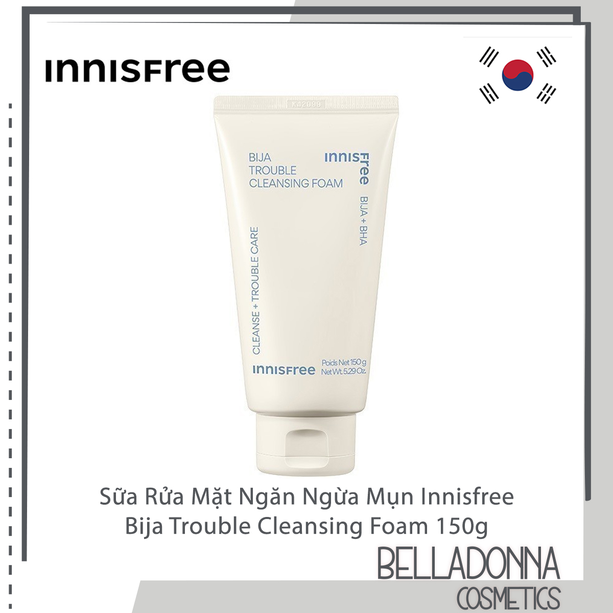 Innisfree Bija Trouble Cleansing Foam 150g