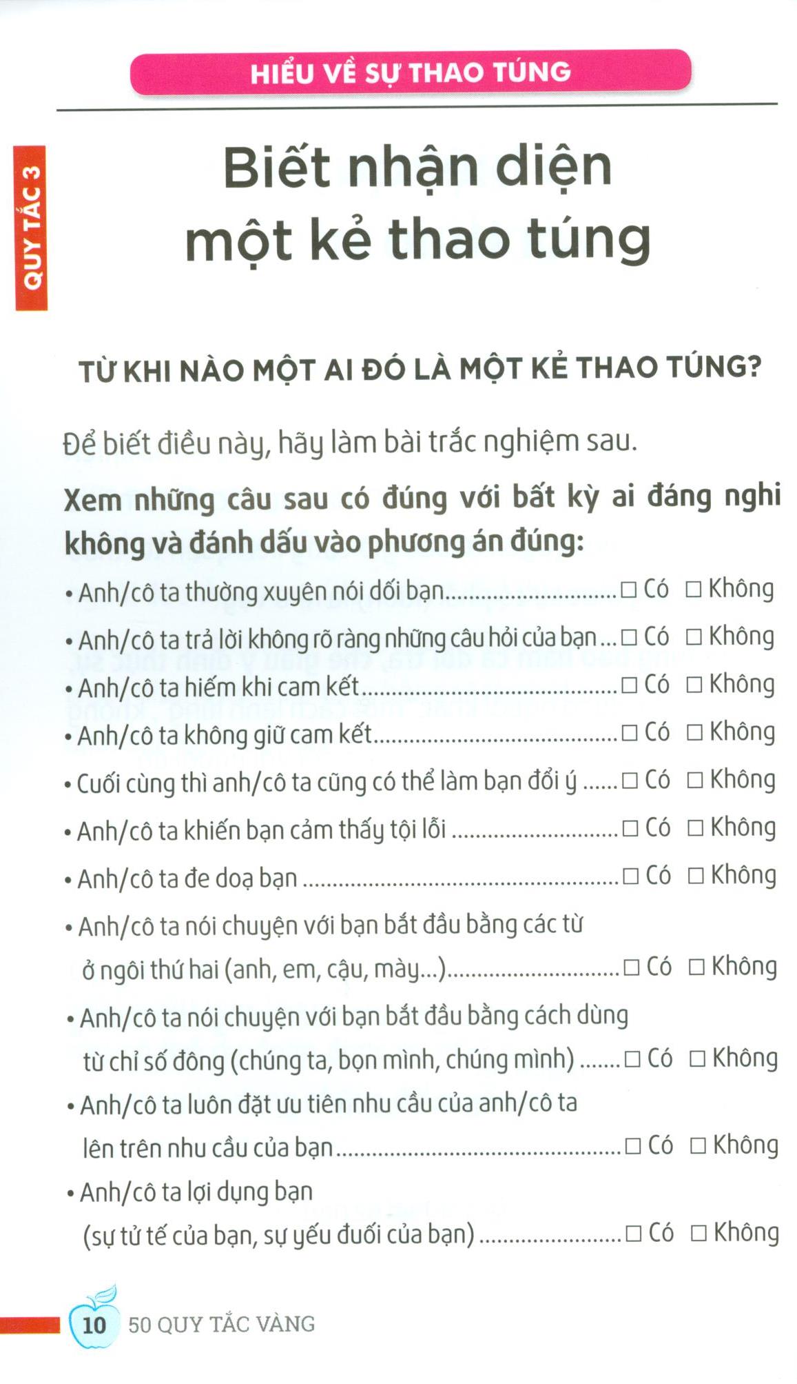 50 Quy Tắc Vàng - Không Bị Thao Túng
