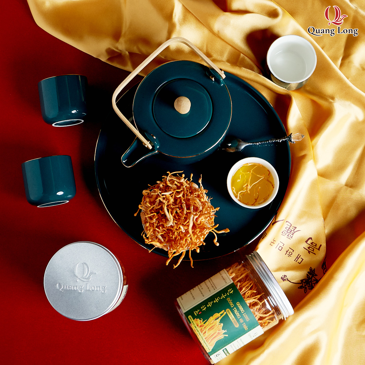 Nấm Đông trùng hạ thảo Quang Long Sinh khối Tươi - 130gr / hộp