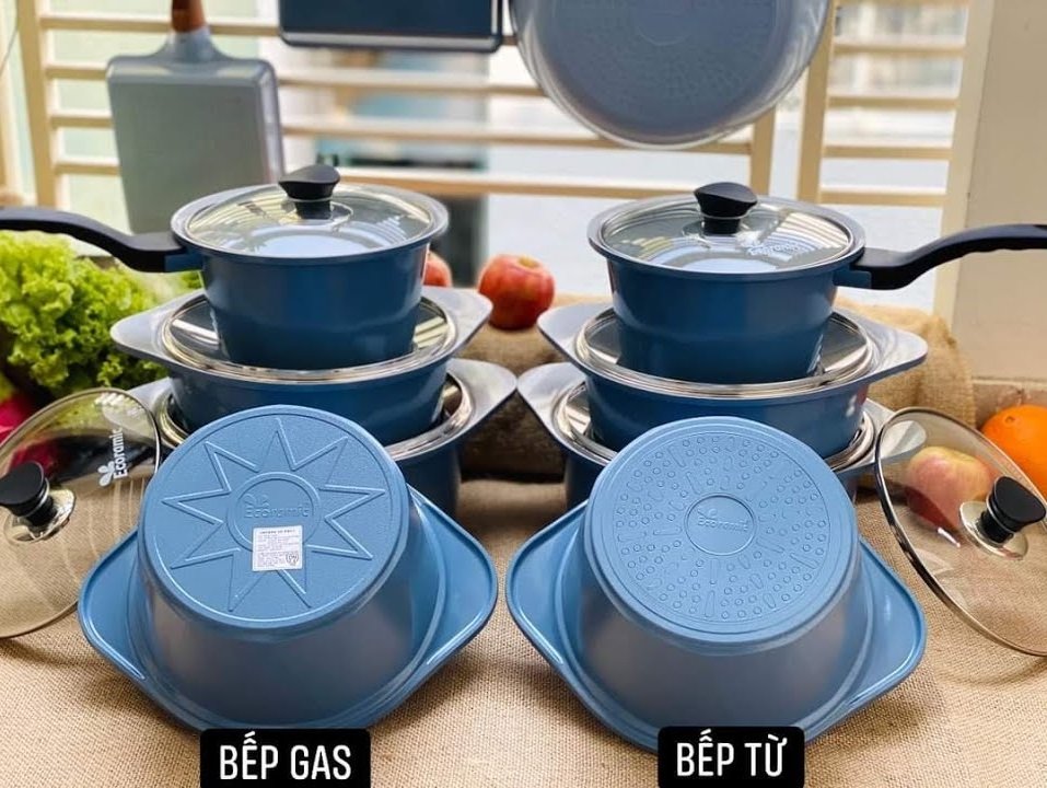[HCM]bộ nồi đá - bộ nồi đá nấu bếp từ