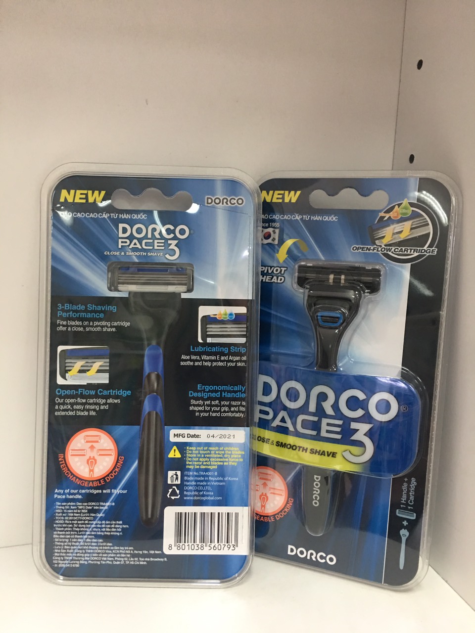 Dao Cạo Râu 3 Lưỡi  Dorco Pace 3
