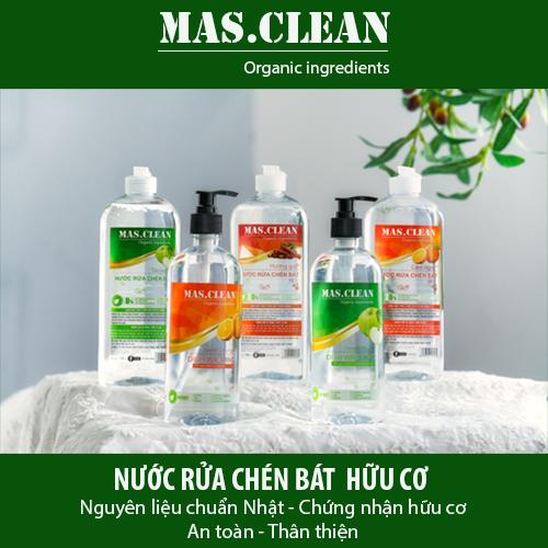 [HCM]Nước rửa chén hữu cơ MasClean - chai 720ml