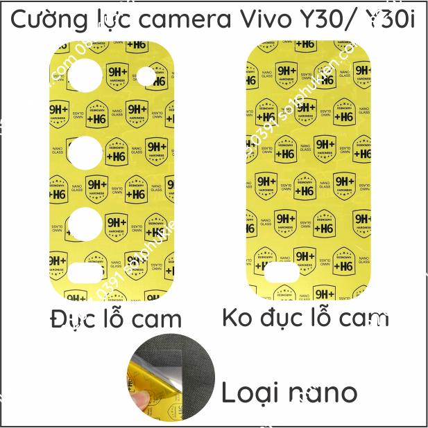 Kính cường lực camera Vivo Y30 / Y30i chống trầy xước