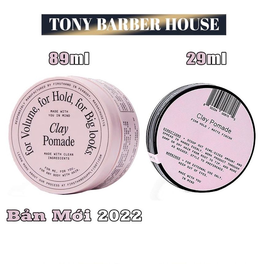 Pomade tạo kiểu tóc Firsthand Supply Clay Pomade 29ml - 89ml