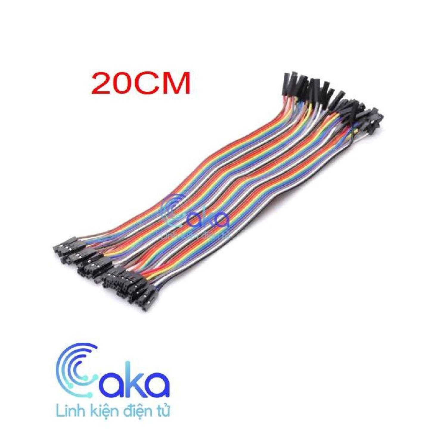 Dây cắm test board 20cm đực đực, cái cái, đực cái tệp 40 sợi