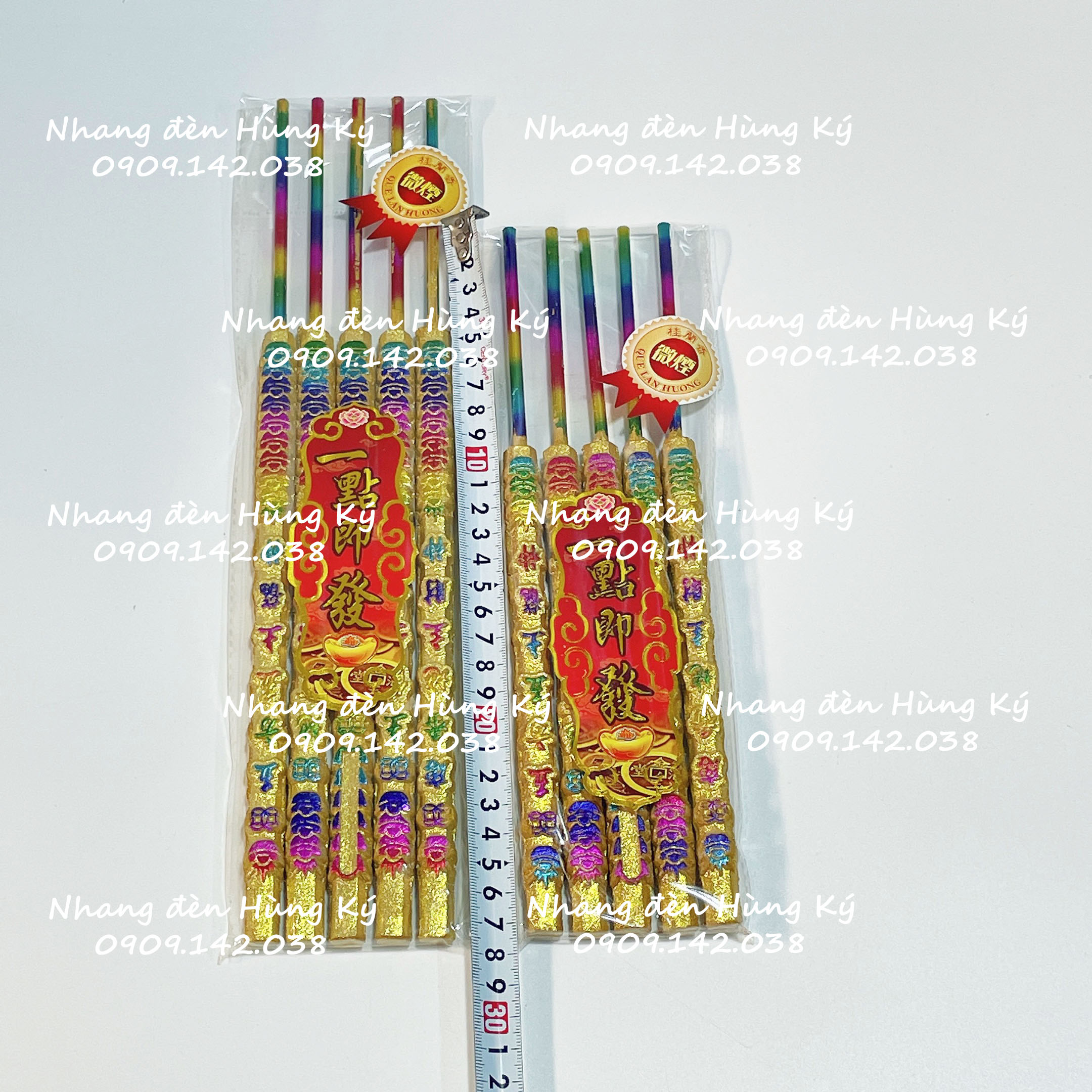 Nhang 5 cây đồng tiền Quế Lan Hương