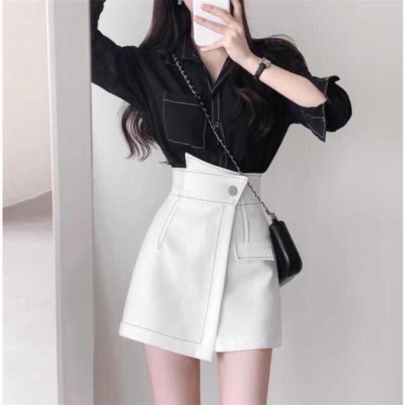 Quần short nữ giả váy nổi chỉ cực hot