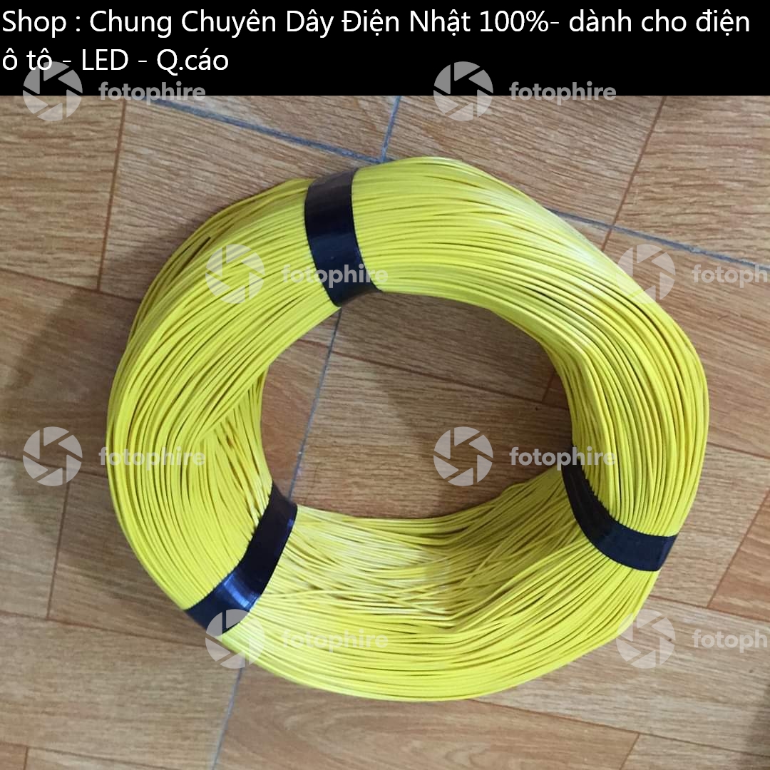Dây điện nhật 0,5mm 100m vàng