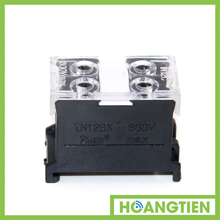 [HCM]Cầu đấu dây điện 4 cổng 2 đầu IN-12BK