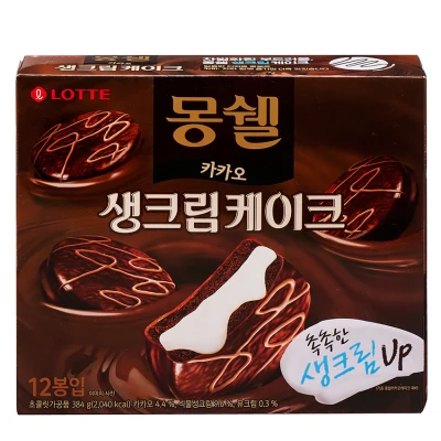 Bánh chocopie Monshell Lotte Hàn Quốc 384g