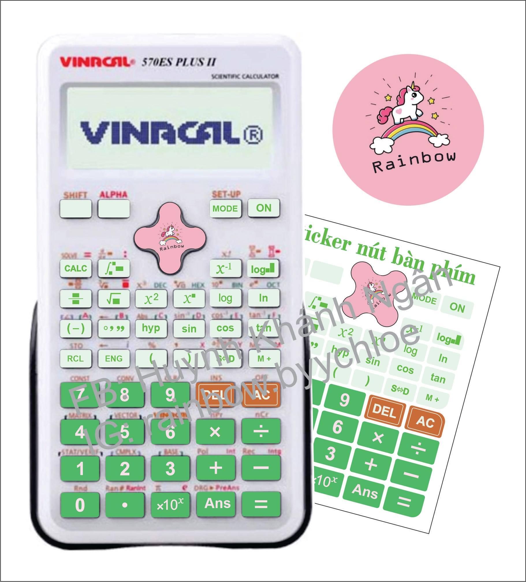 Sticker nút máy tính vinacal