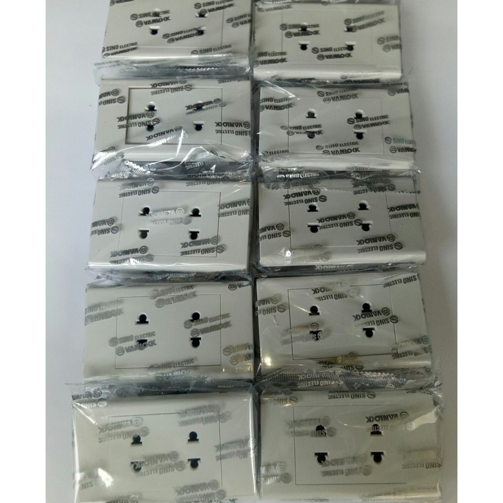 [Sino] Mặt 2 Ổ Cắm - 2 Chấu - 16A