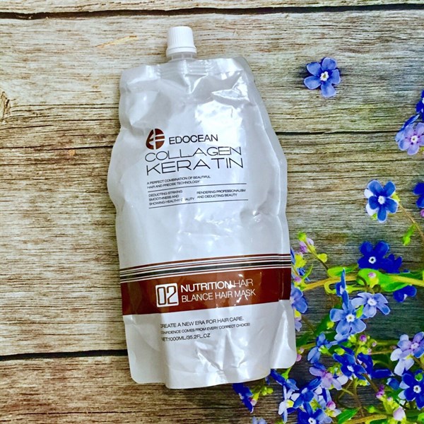 HẤP DẦU COLLAGEN KERATIN EDOCEAN PHỤC HỒI TÓC SIÊU MƯỢT 1000ML