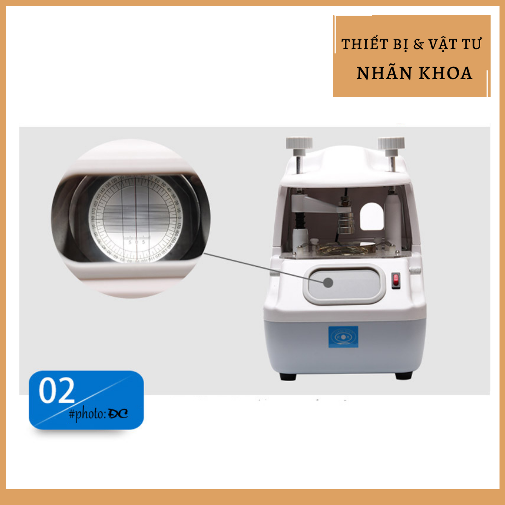 Máy định tâm mắt kính, nguồn sáng LED