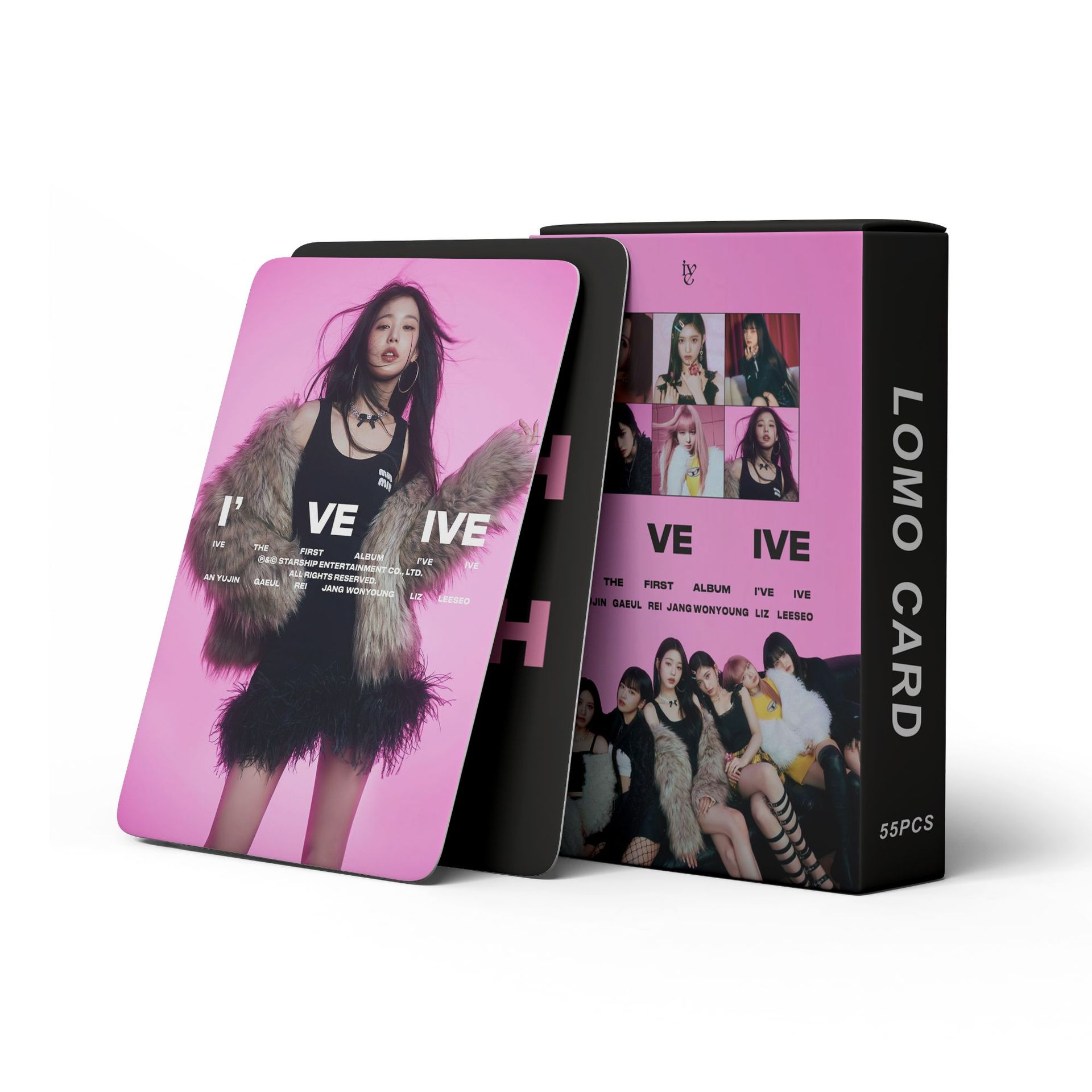 现货55张ive 专辑i've ive 小卡lomo小卡明信片张元英