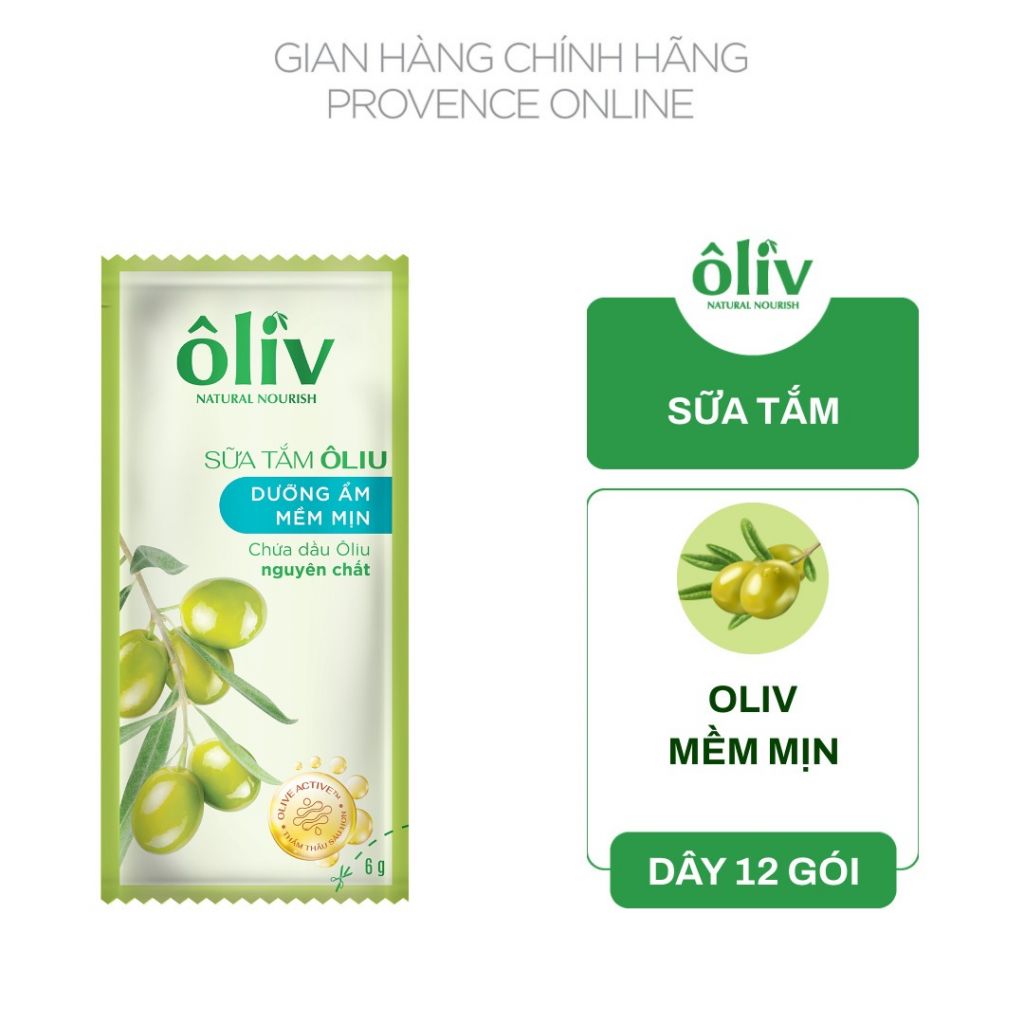 Dây Sữa Tắm Oliv  Mềm Mịn 12 gói