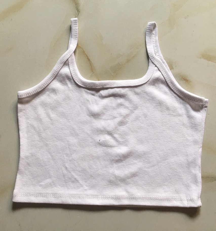 [Ảnh Thật -  Giá Tốt] Áo Croptop 2 Dây Sợi Bún