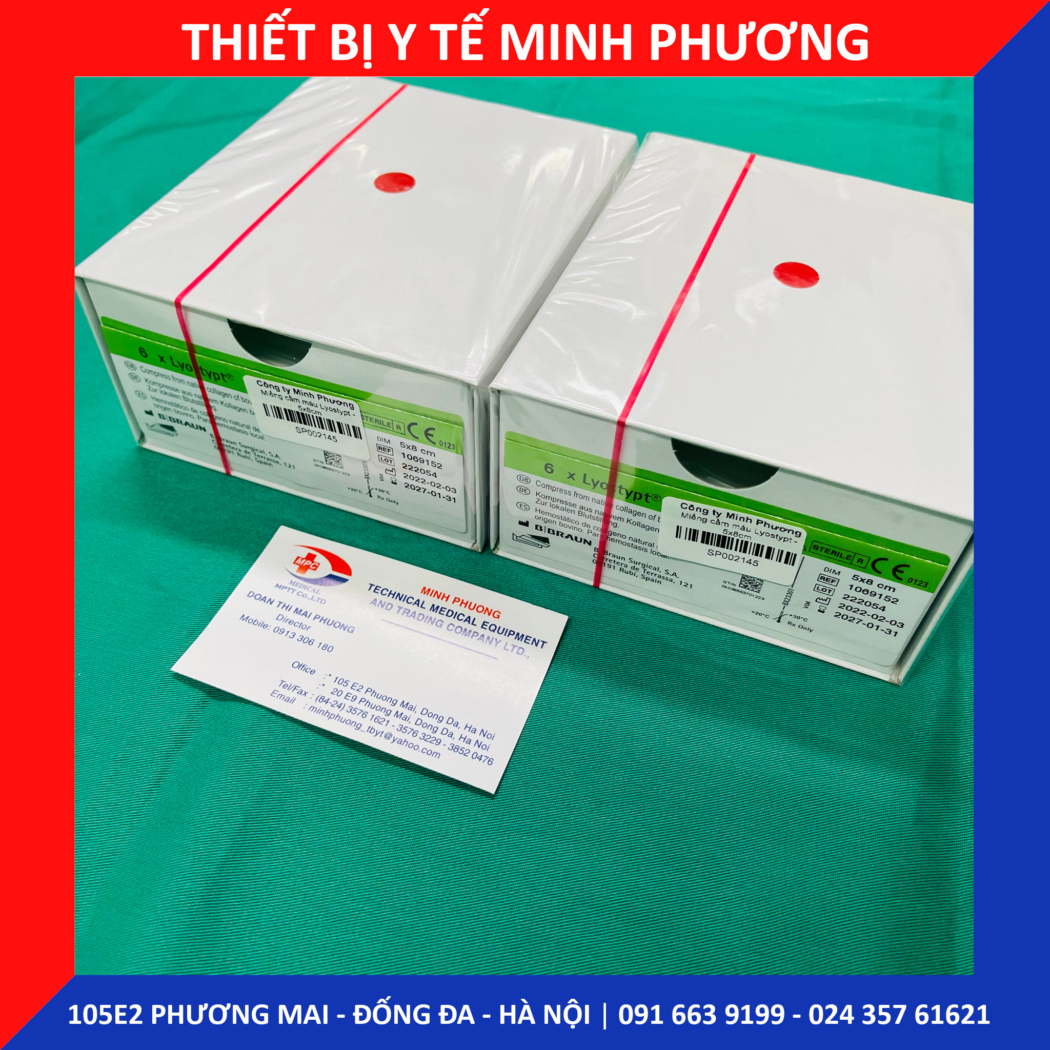 Bông xốp cầm máu Lyostypt