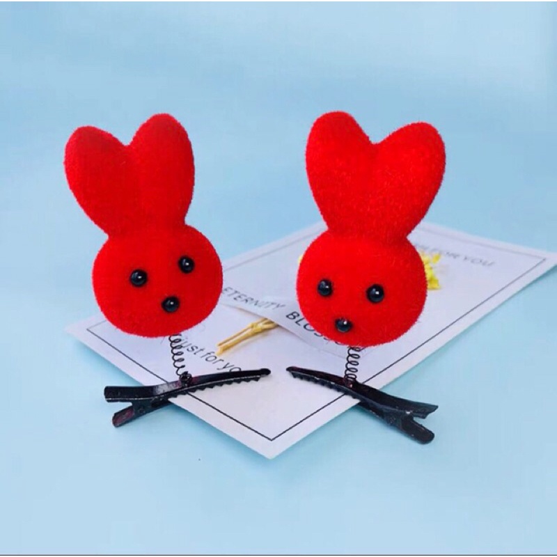 Kẹp tóc gà con, vịt con, thỏ con, trái tim,..._ Finger