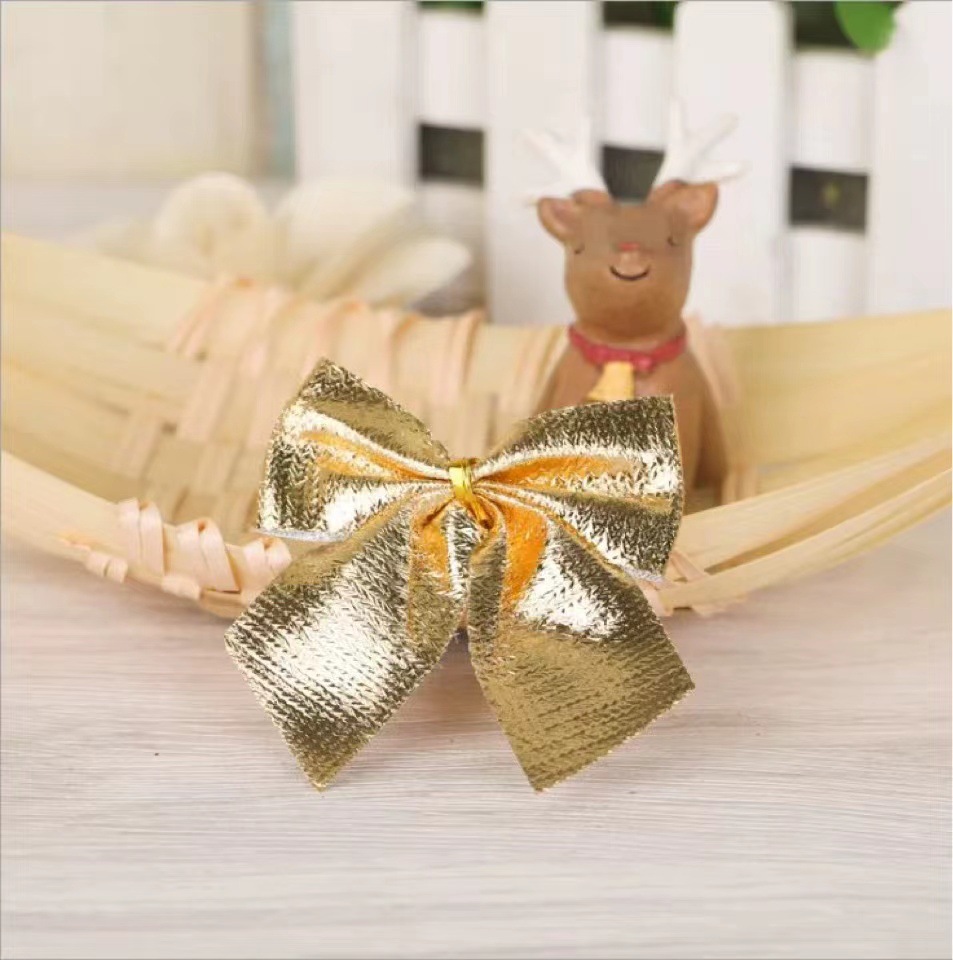 Bộ 12 nơ trang trí giáng sinh, trang trí cây thông noel