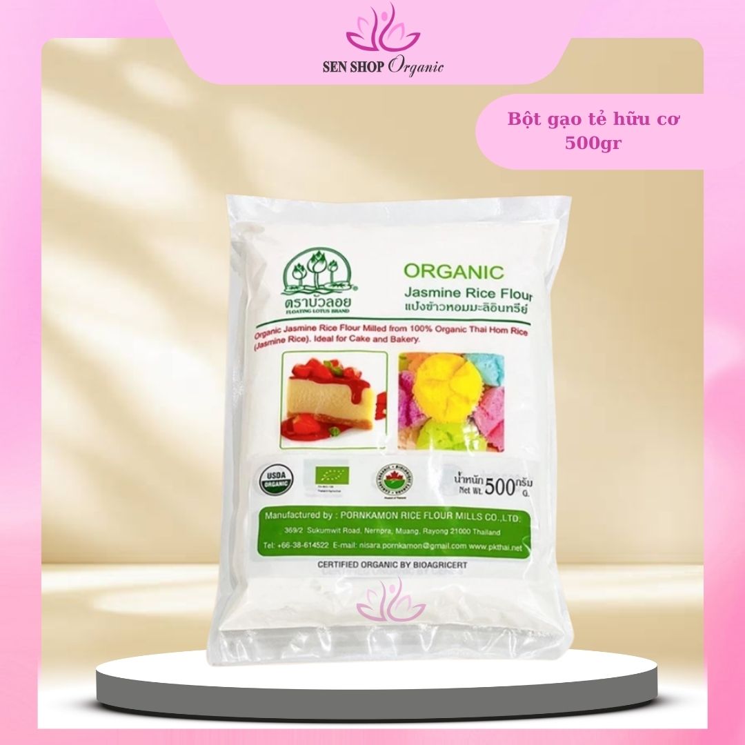 Bột Gạo Tẻ / Bột gạo nếp hữu cơ Thái Lan FLOATING LOTUS - Organic Rice Flour