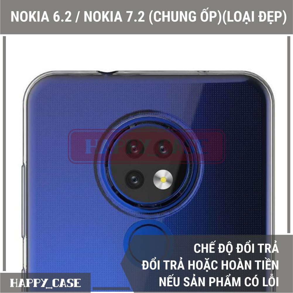 Ốp Lưng Điện Thoại Nokia 7.2 / Nokia 6.2 (Chung Ốp Lưng)(Loại Đẹp) Thin Transparent Silicon