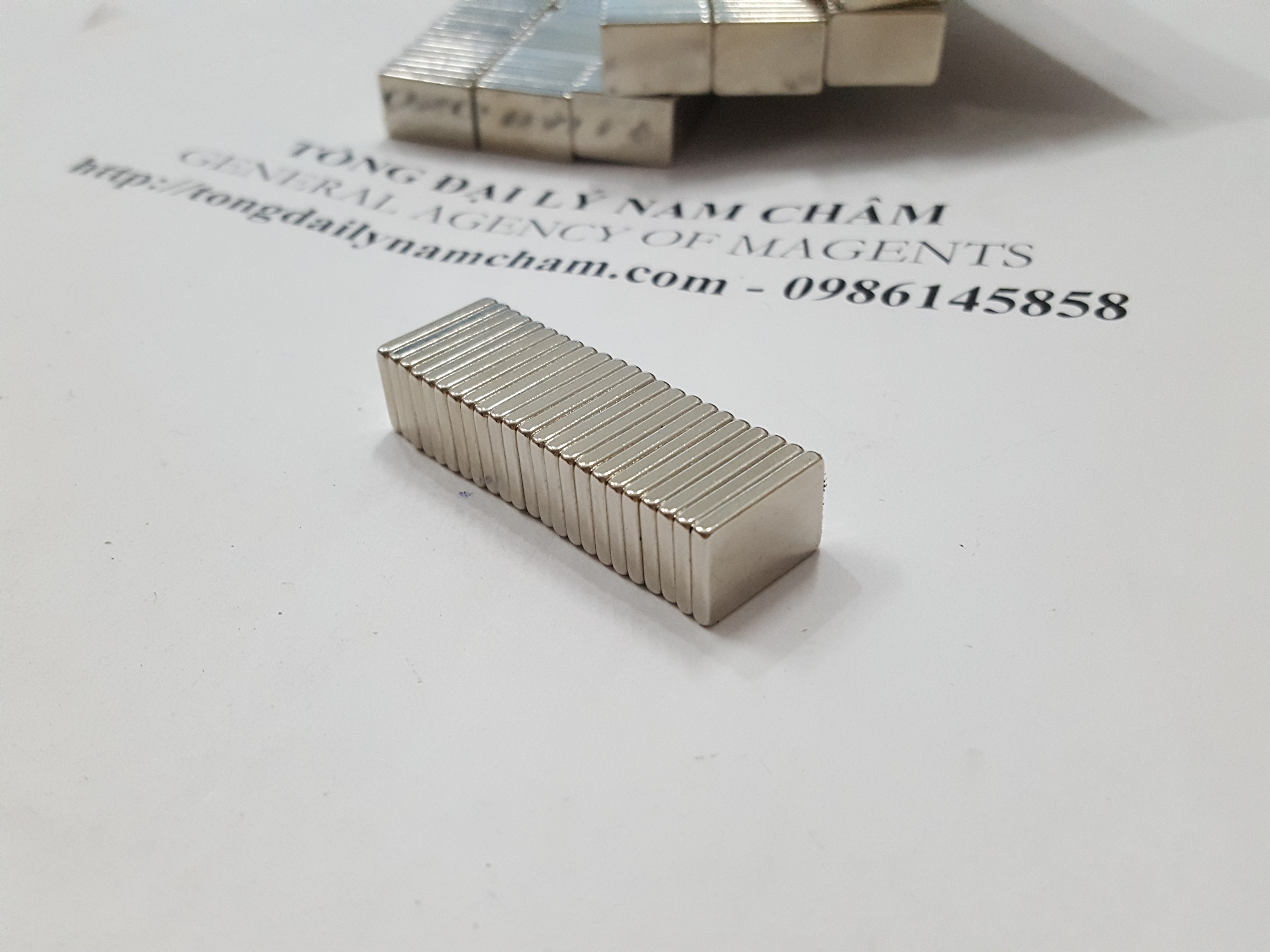 20 viên nam châm chữ nhật 15x10x2mm