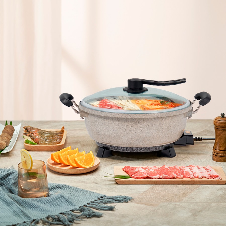 Nồi lẩu đúc tròn 5L Sato 50NL52