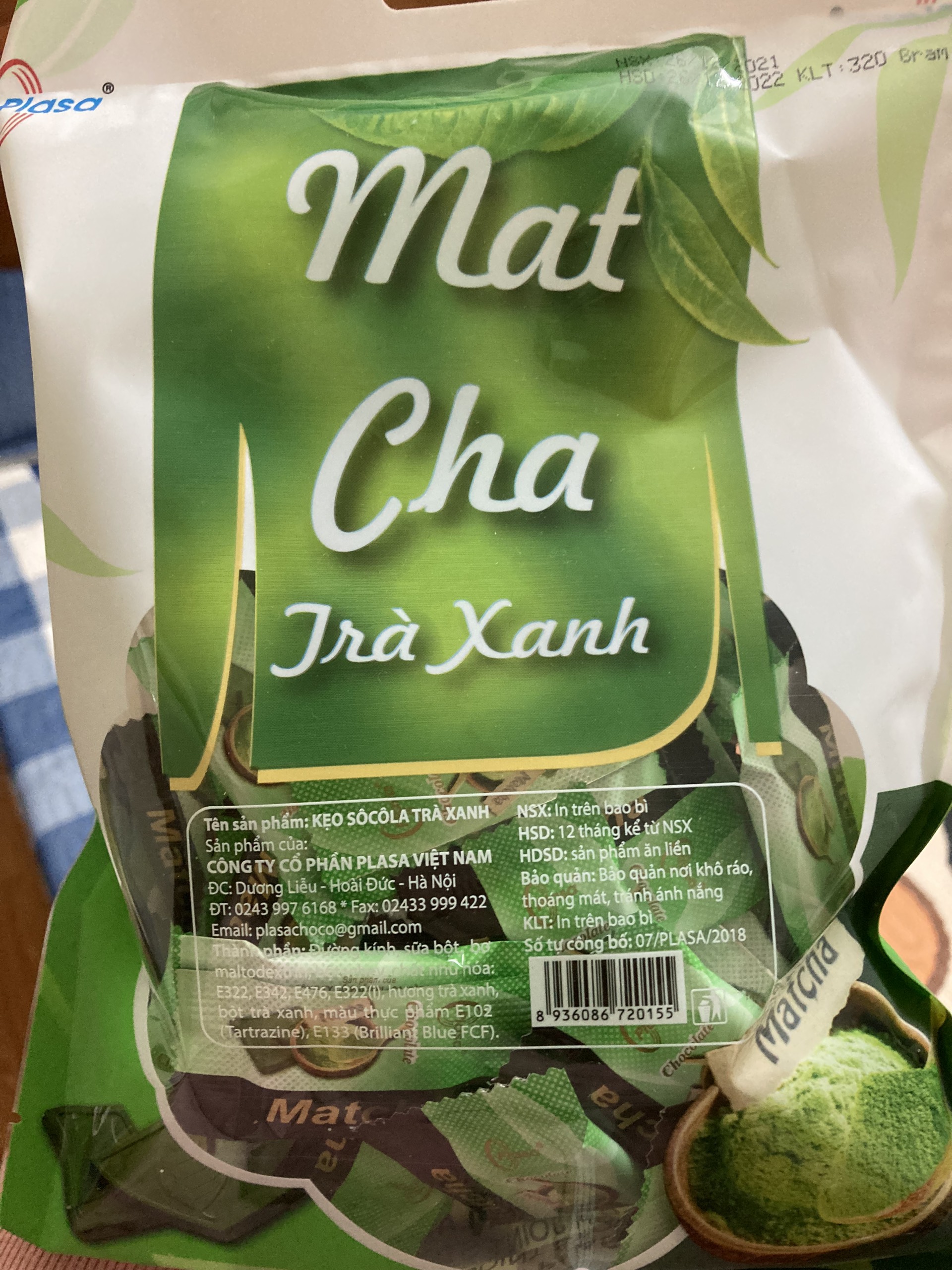 SOCOLA VỊ MATCHA - 320G - 69K
