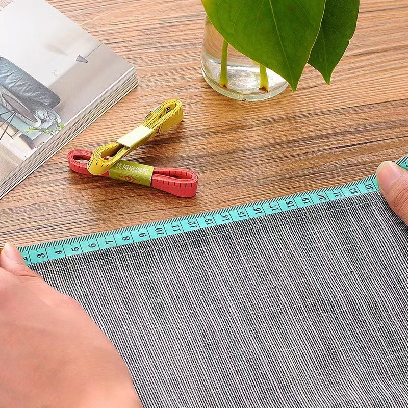 Sewing string ruler, measuring three loops