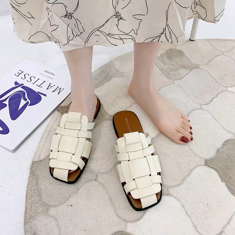 [BÃO GIÁ RẺ] Dép quai đan  mẫu mới Sục đan rọ nữ thời trang