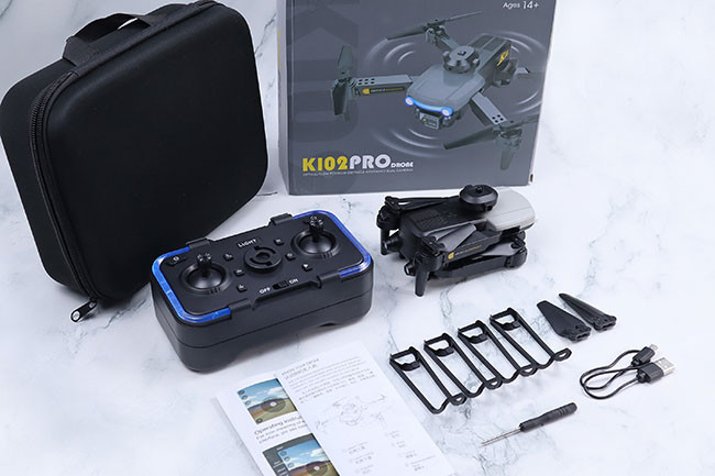 K102 PRO Drone 4K HD Dual Camera Drone Obstacle Avoid With Optical Flow Quadcopter Real-Time Transmission Helicopter Toy
