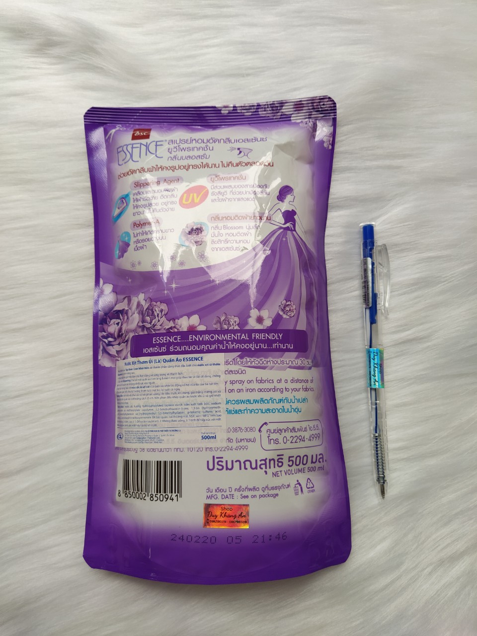 [HCM]Xịt ủi Essence Túi (bịch) 500ml (hàng nhập khẩu)