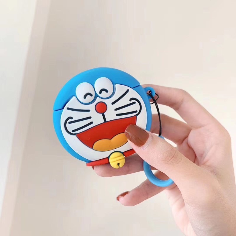 Ốp tai nghe airpods pro 3 1/2 hình doremon 1008cado