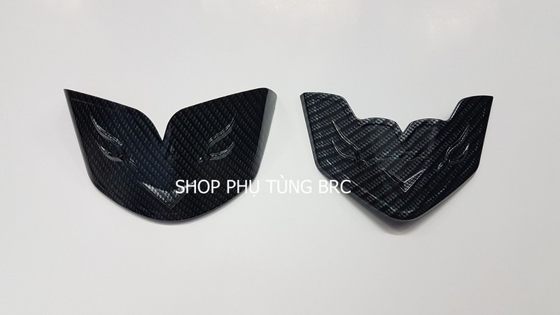 Bộ ốp mỏ dè phủ cacbon trước, sau xe SH 2020.