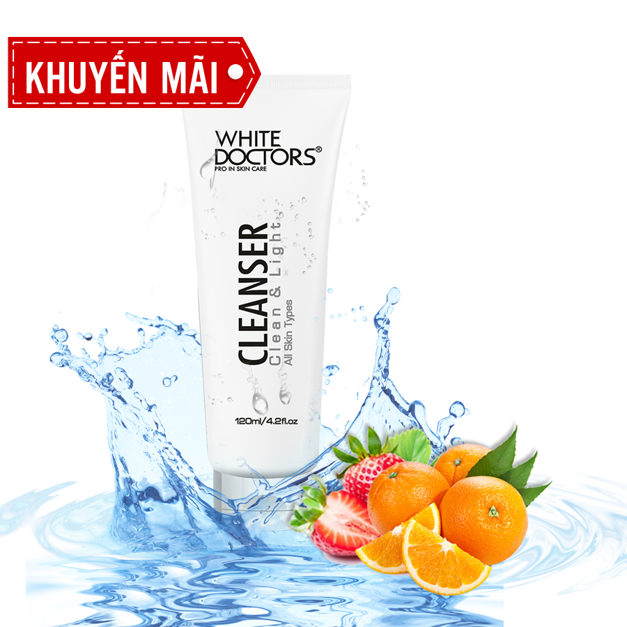 Sữa rửa mặt doctor cleanser WHITE DOCTORS 120ml
