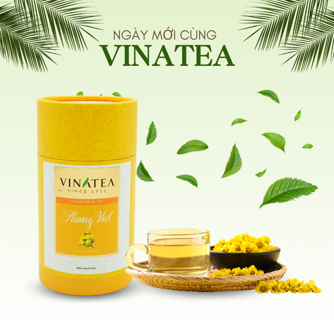 Trà Vinatea cúc lon 80g