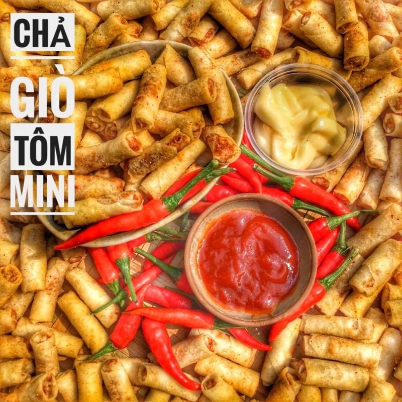 Chả Giò mini Tôm Sấy Ăn Liền Lon 400gram