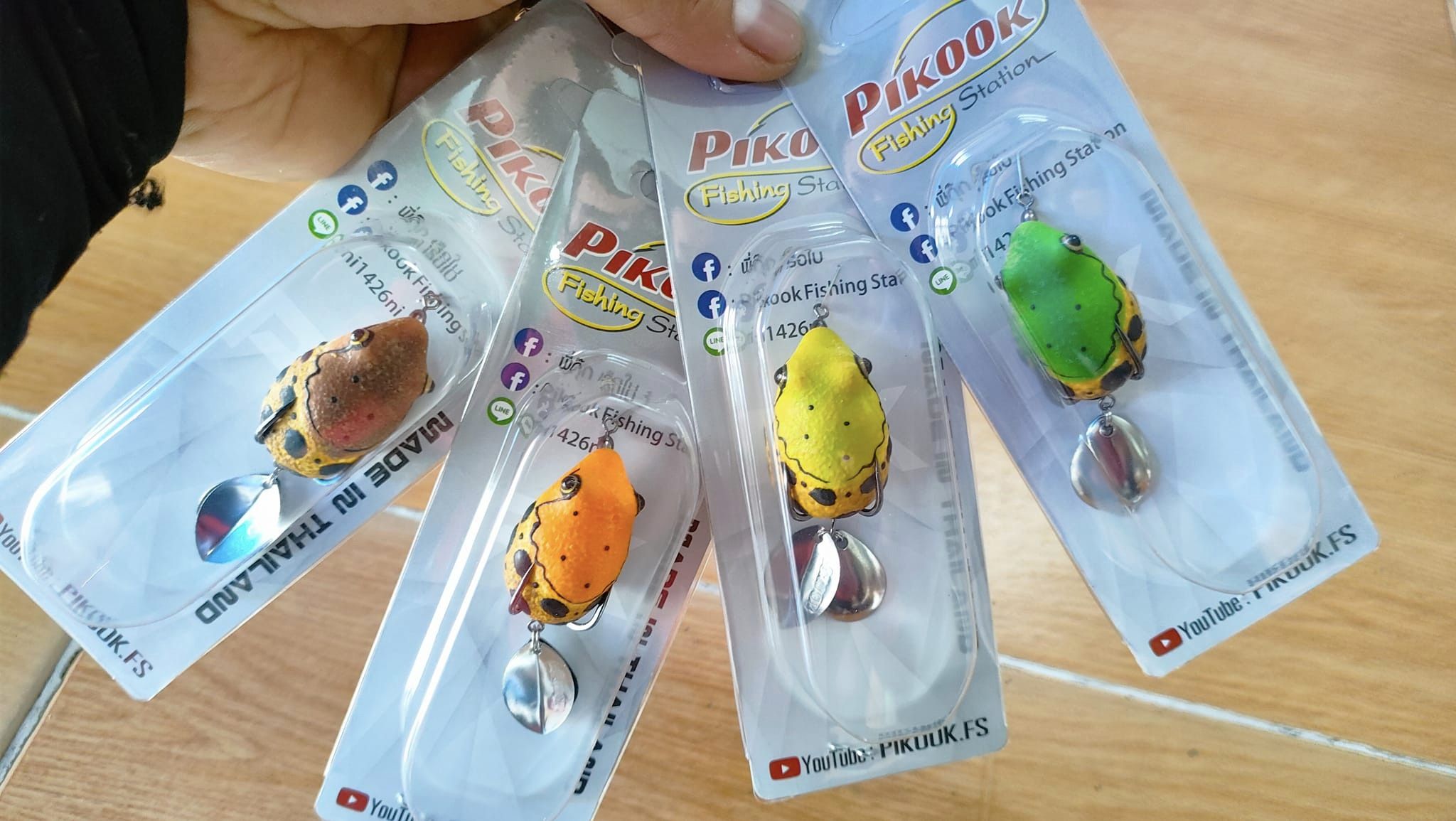[CHÍNH HÃNG] Nhái Hơi Pikook Luffy Ếch Đốm, Lưỡi BKK