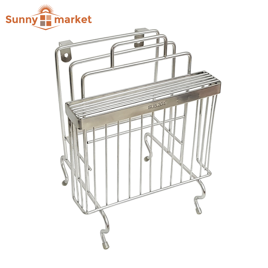 Kệ dao 2 thớt inox 304 cao cấp