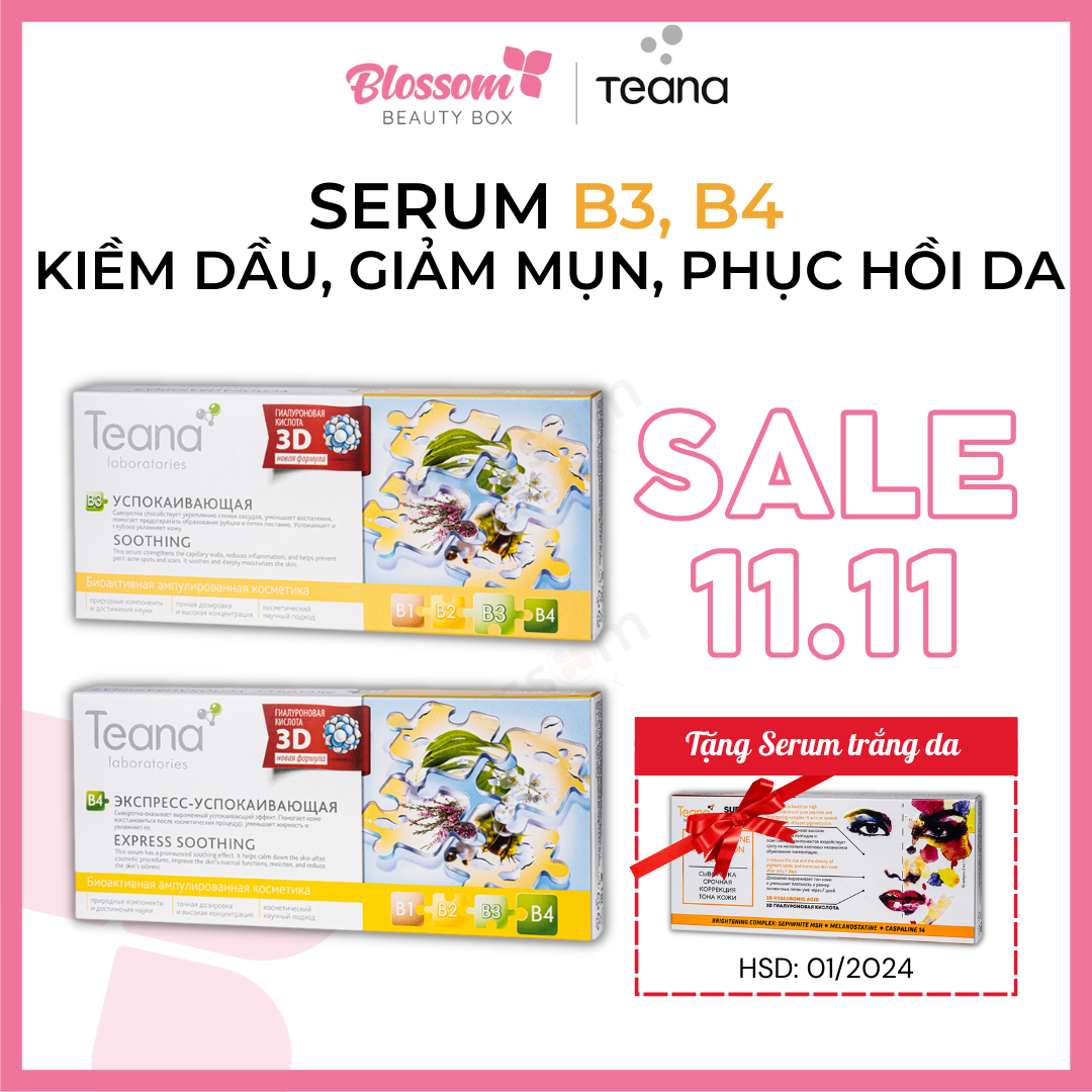 SERUM giảm dầu mụn B3, B4 TEANA 20ML