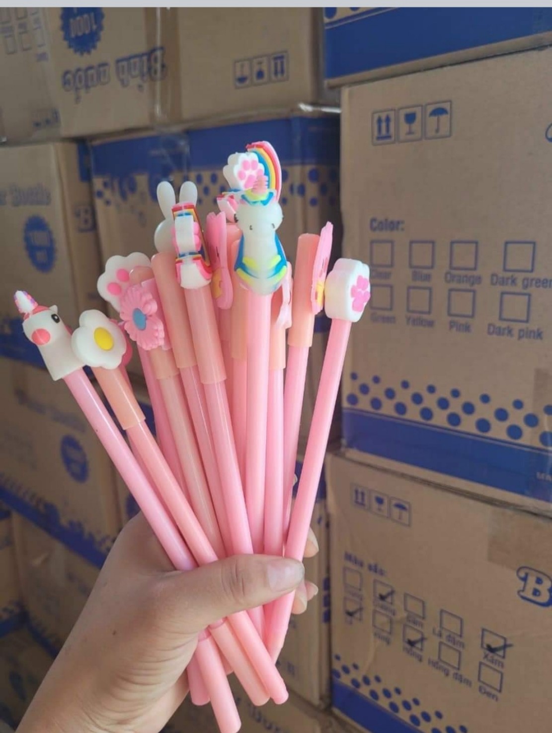 Combo 5 cây viết / bút gel nước màu đen
