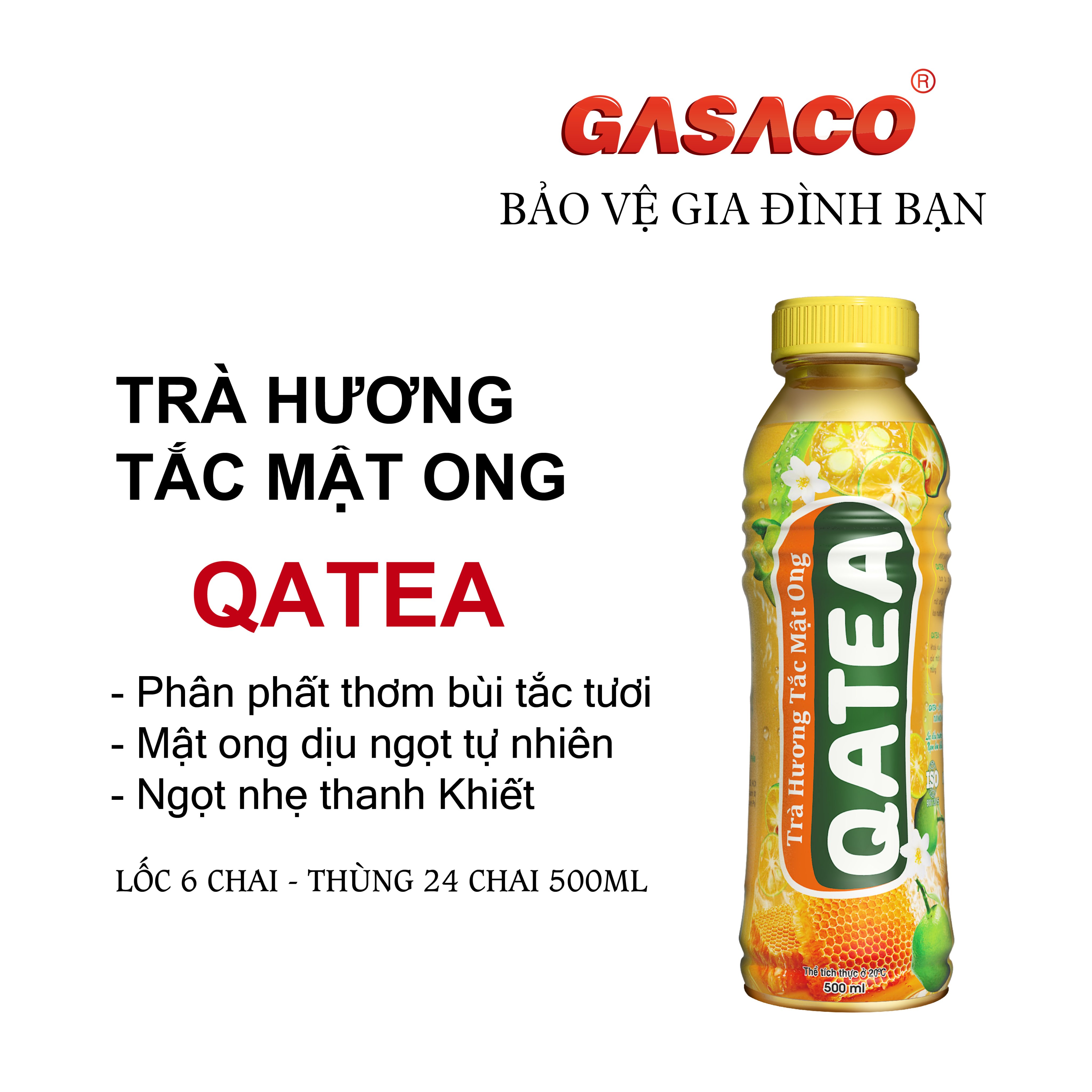 Thùng Trà tắt mật ong QATEA 500ml