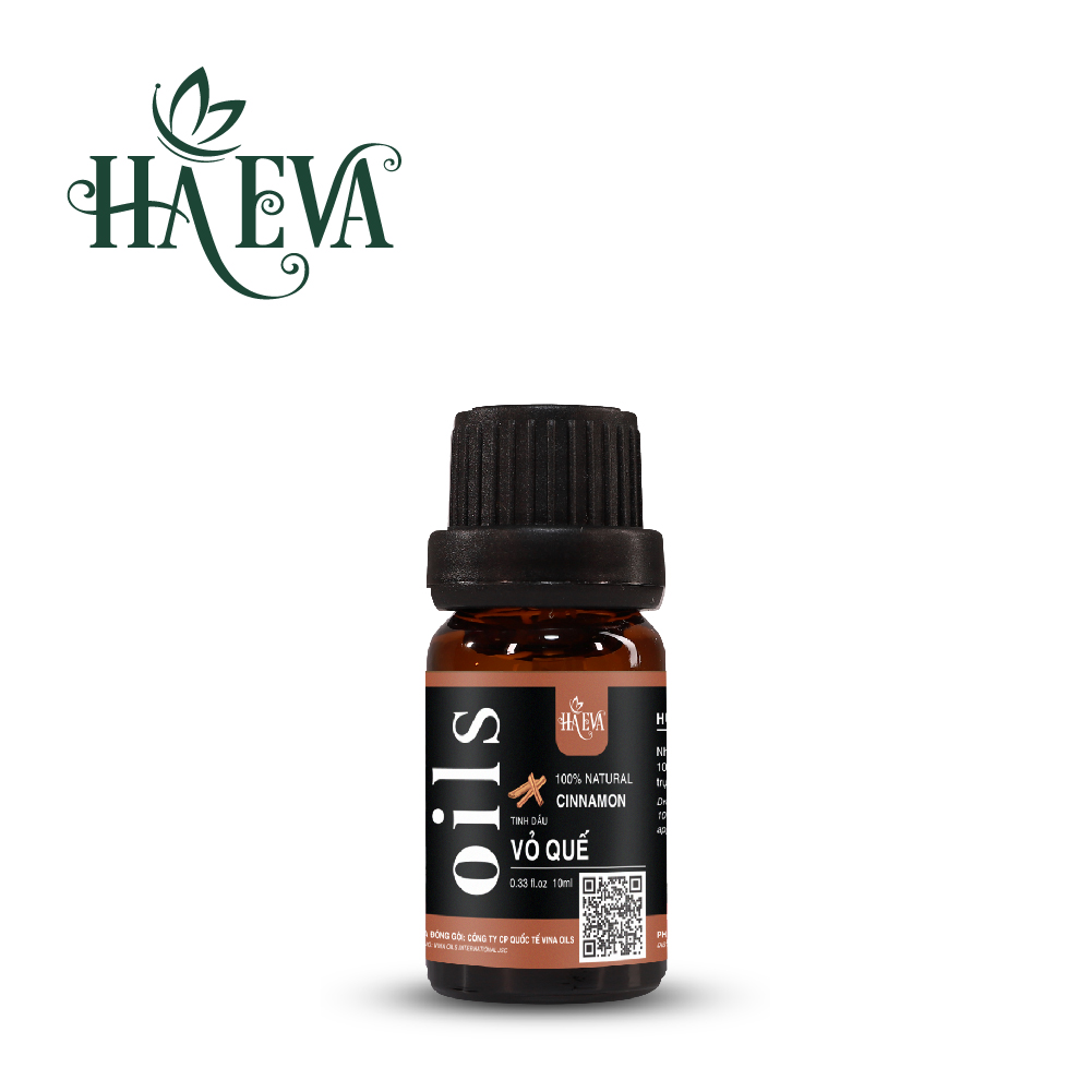 Tinh dầu xông vỏ quế haeva cao cấp, 100% thiên nhiên, khử mùi hôi, giữ ấm cơ thể, giúp thư giãn, chai 10ml/30ml/100ml