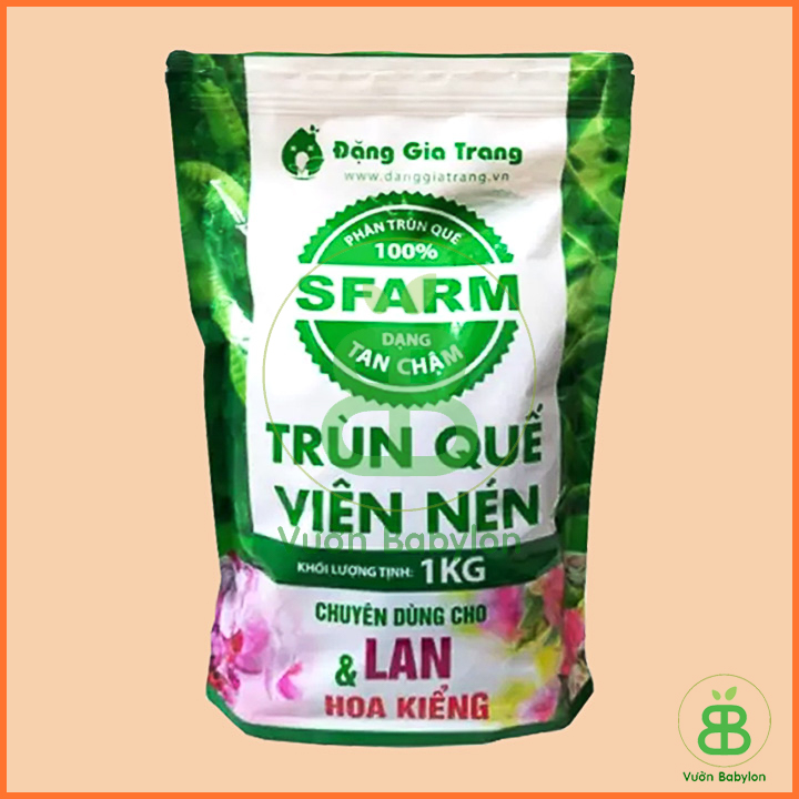 Phân trùn quế viên nén sfarm 1kg