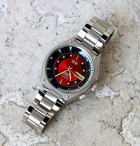 (Có video shop tự quay)Đồng Hồ Cơ Nam SK Mặt Lửa Cao Cấp Chống Nước Chống Xước Automatic.