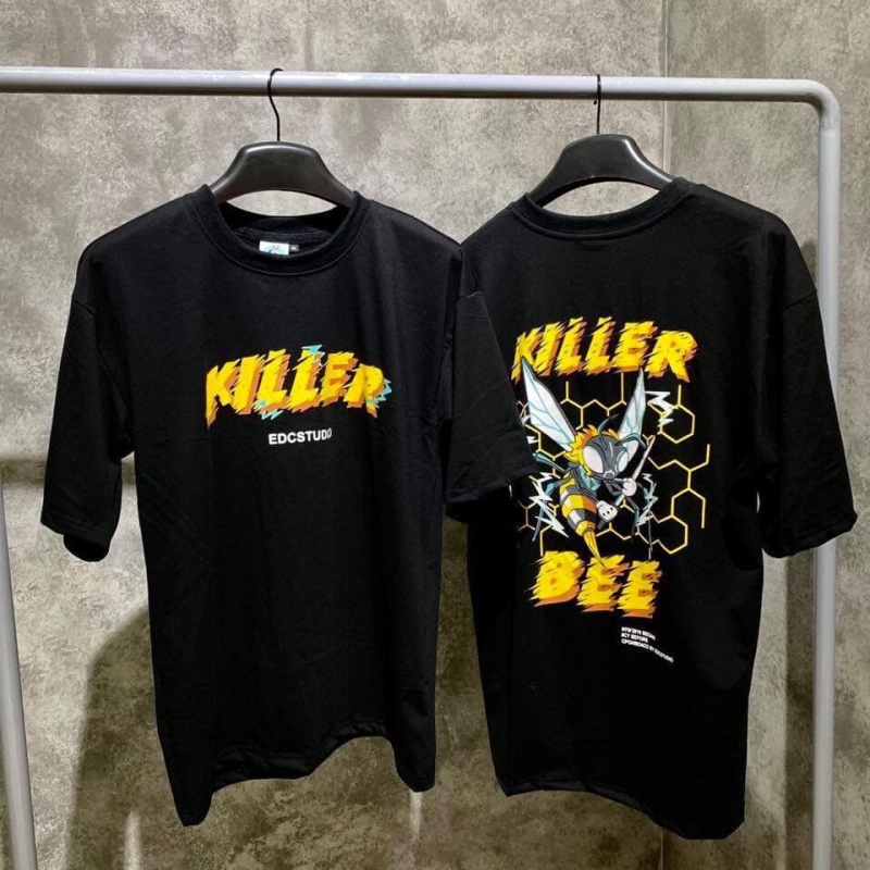 Áo thun tay lỡ form rộng killer bee unisex áo thun nam áo thun nữ