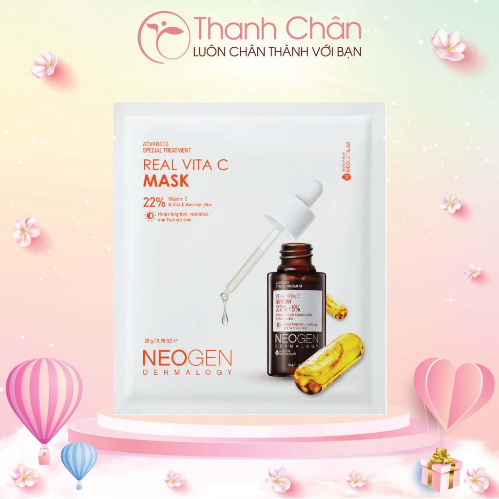 Mặt nạ Neogen Dermalogy Real Vita C Mask 28g/miếng