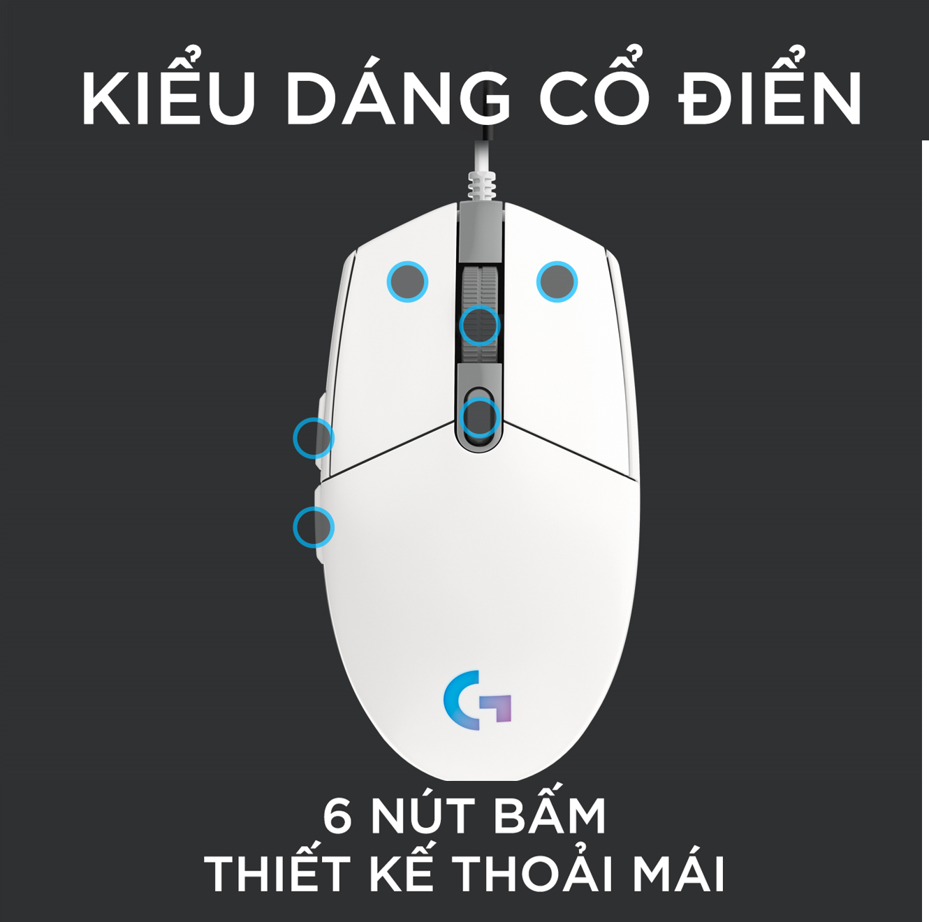 Combo Tai nghe Logitech G435 và Chuột Logitech G203